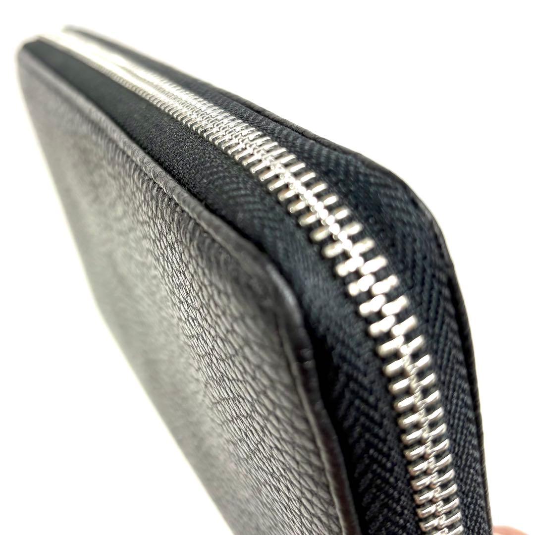 極美品✨ヴィヴィアンウエストウッド 長財布 ラウンドジップ 黒 大容量 レザー