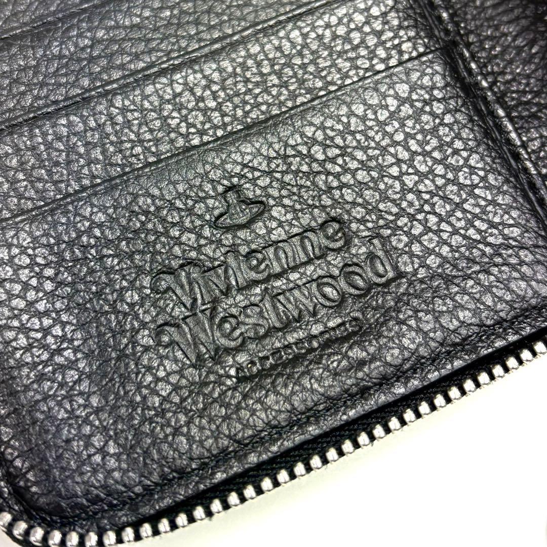 極美品✨ヴィヴィアンウエストウッド 長財布 ラウンドジップ 黒 大容量 レザー