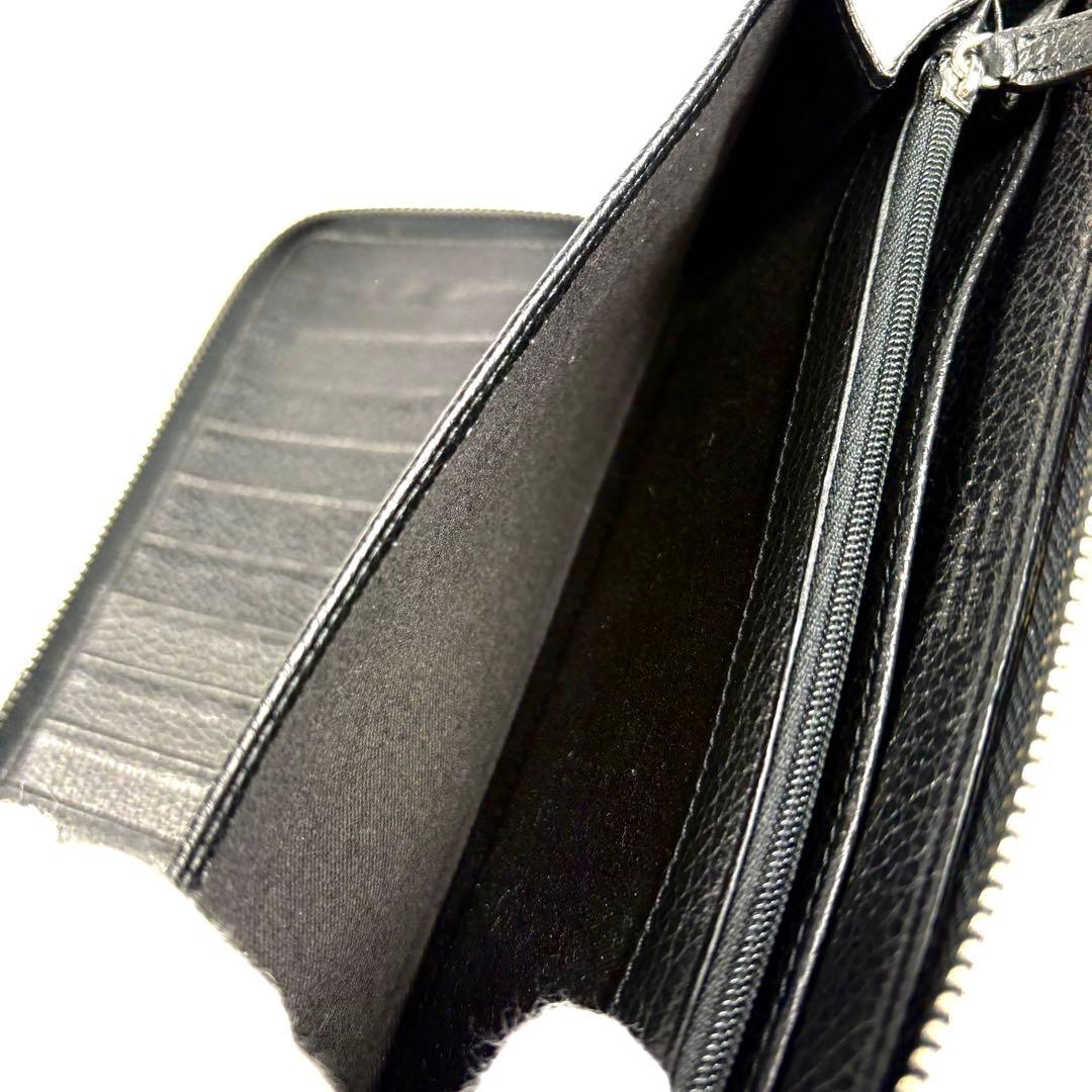 極美品✨ヴィヴィアンウエストウッド 長財布 ラウンドジップ 黒 大容量 レザー