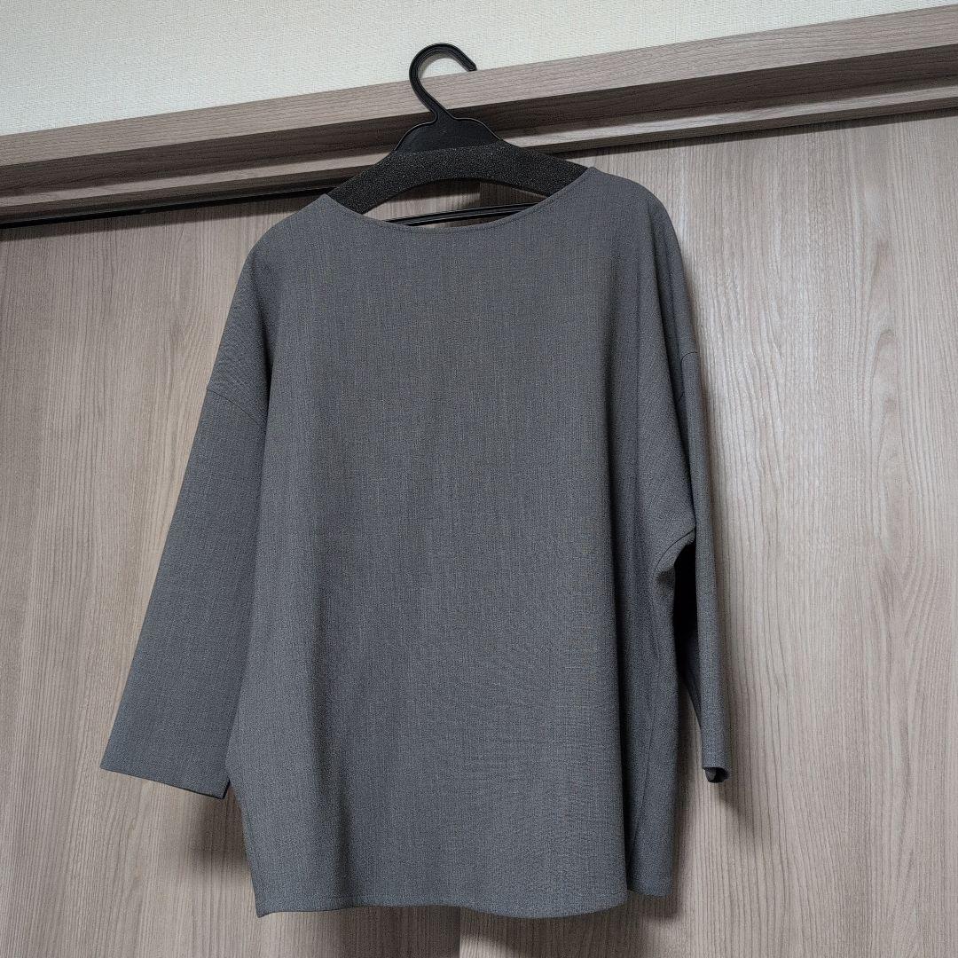 グレー ダブルブレスト パンツスーツ上下　soeju