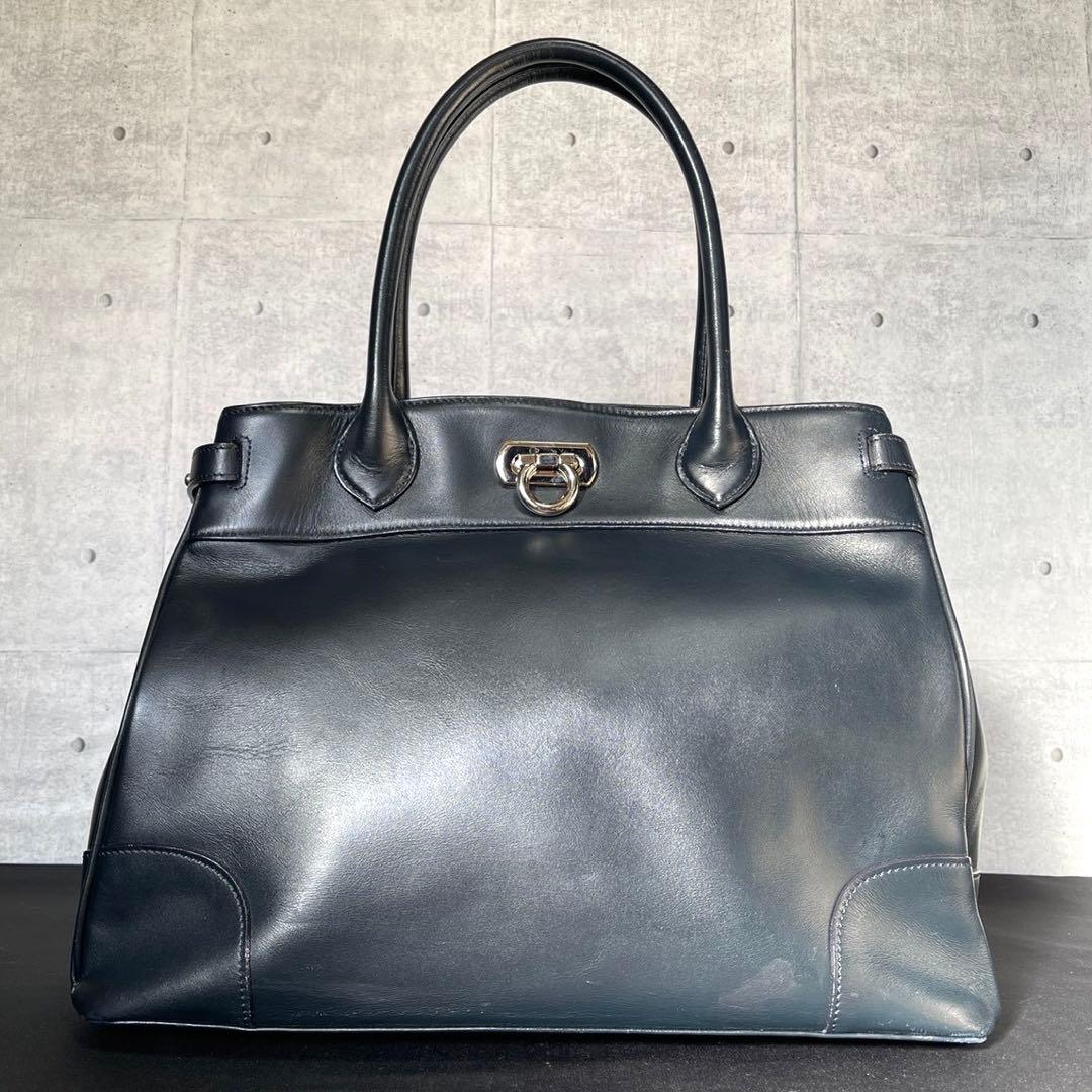 【傳濱野】den Hamano クラシック アーバン ネイビー トートバッグ