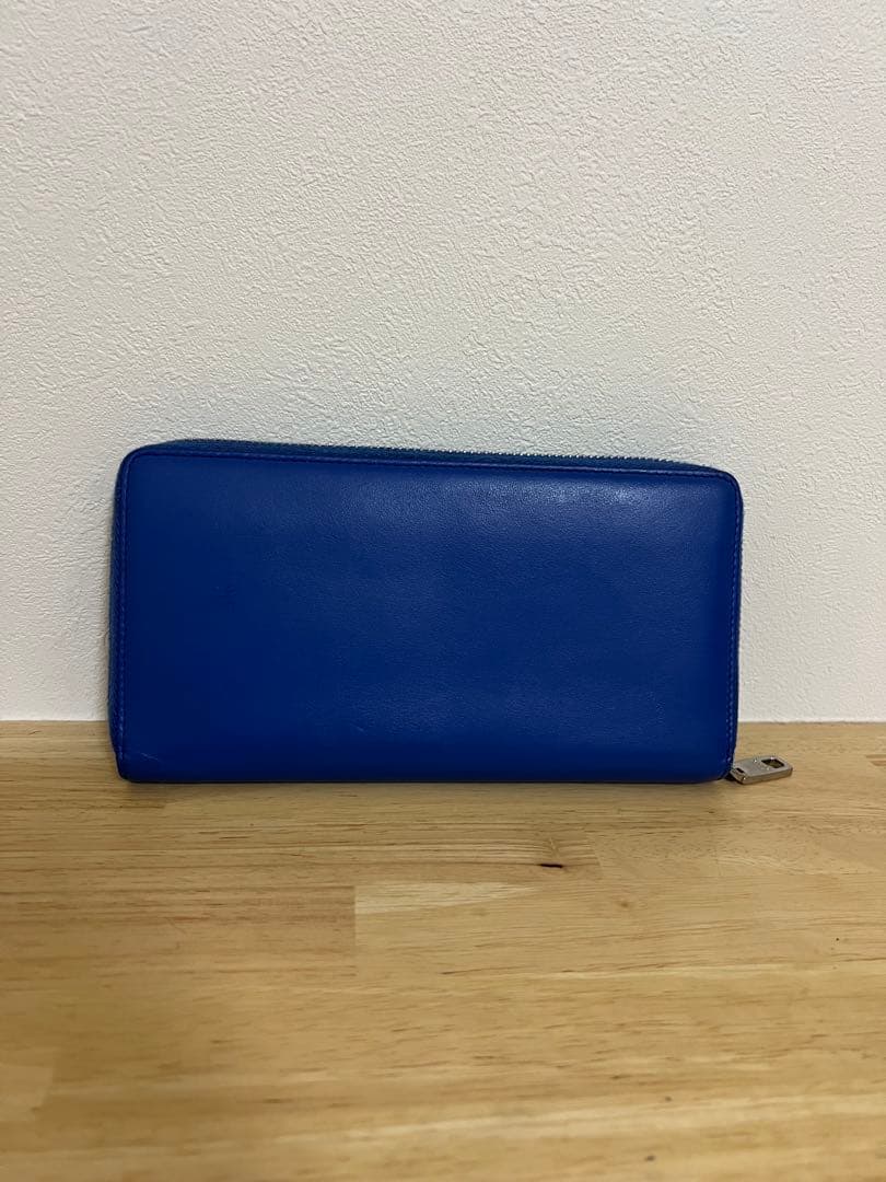 は*く様 【1ヶ月使用品】DOLCE&GABBANA /青 /レザー /長財布