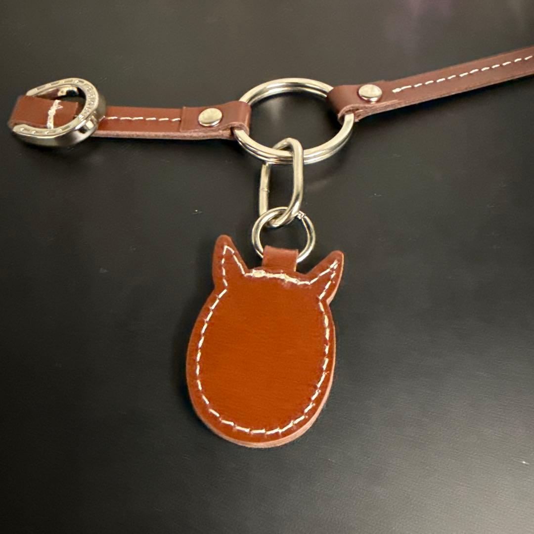 ソメスサドル　馬メンコチャーム　キーホルダー　パープル