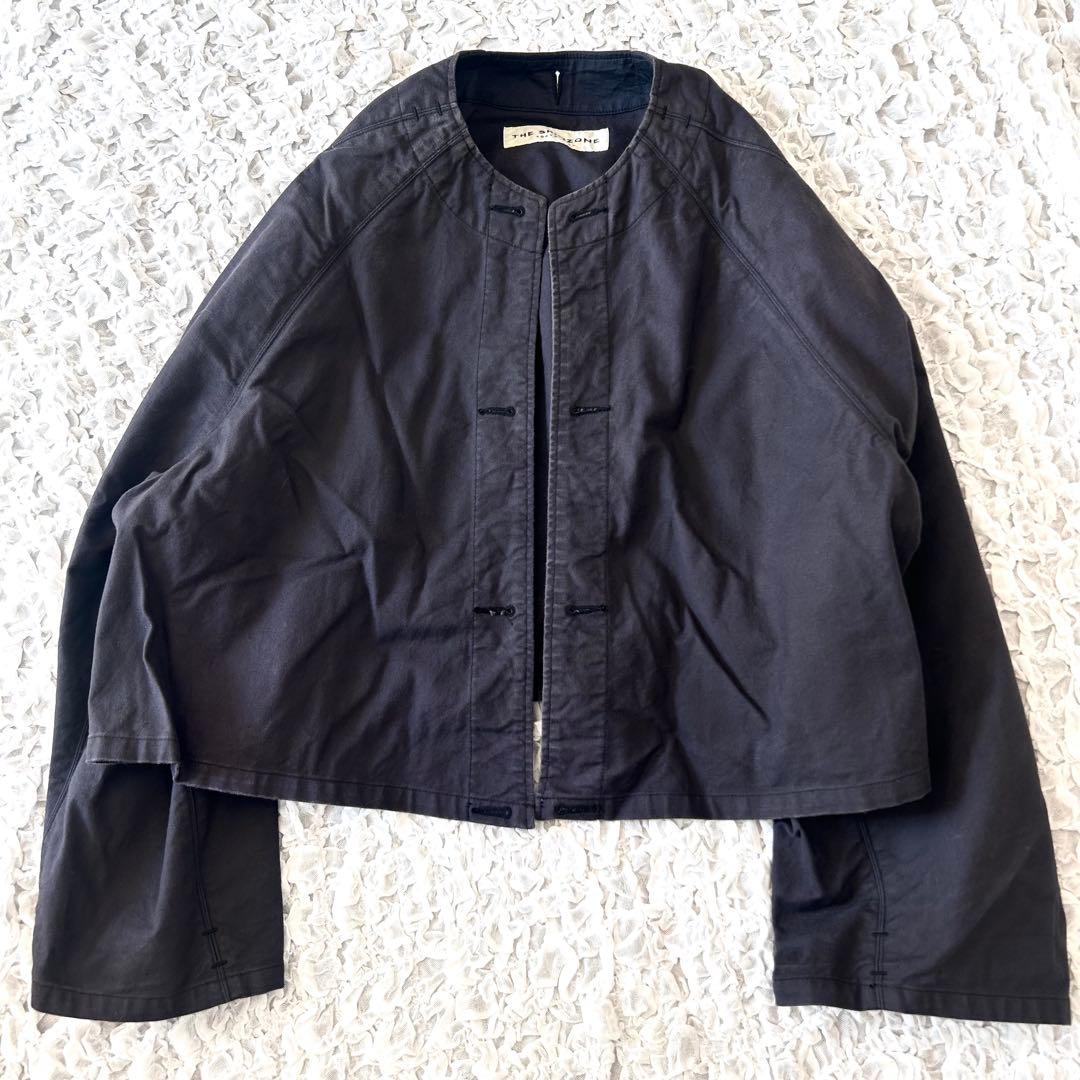 美品　シンゾーン モーターサイクルジャケット　ノーカラー　ヴィンテージ