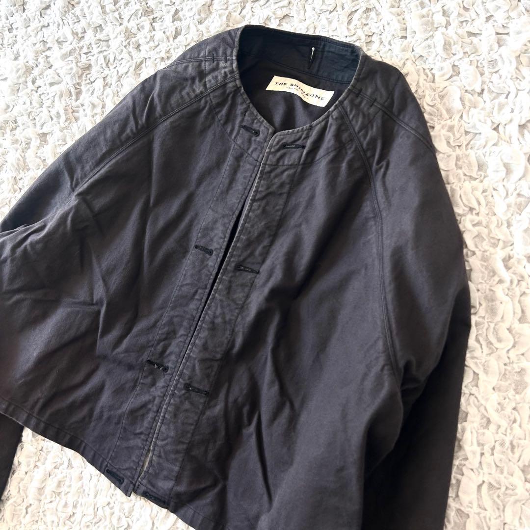 美品　シンゾーン モーターサイクルジャケット　ノーカラー　ヴィンテージ