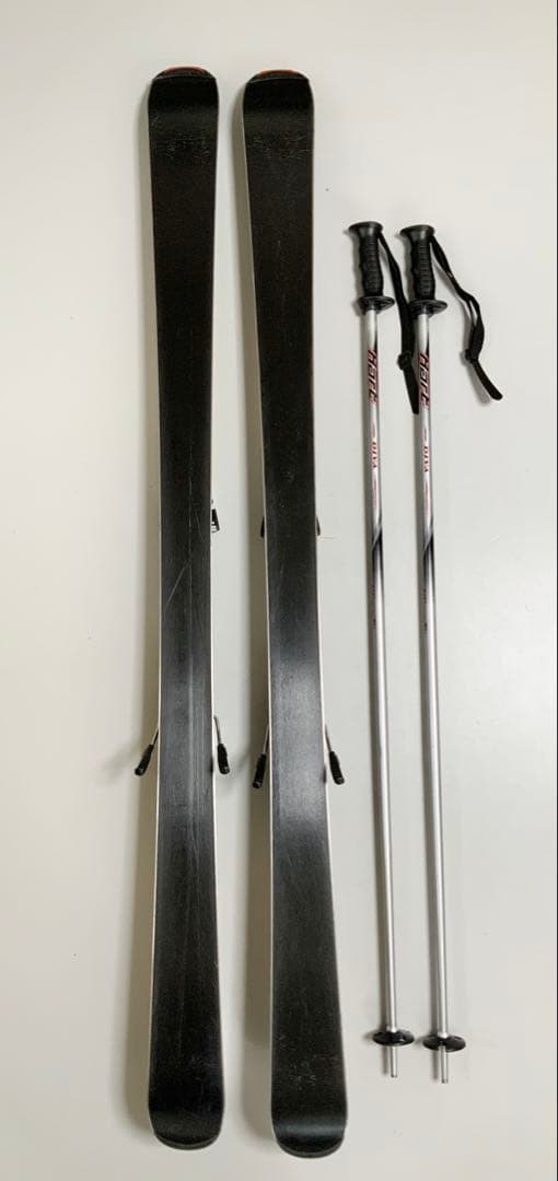カービングスキー 4点セット　KAZAMA 板150cm／靴26.5cm