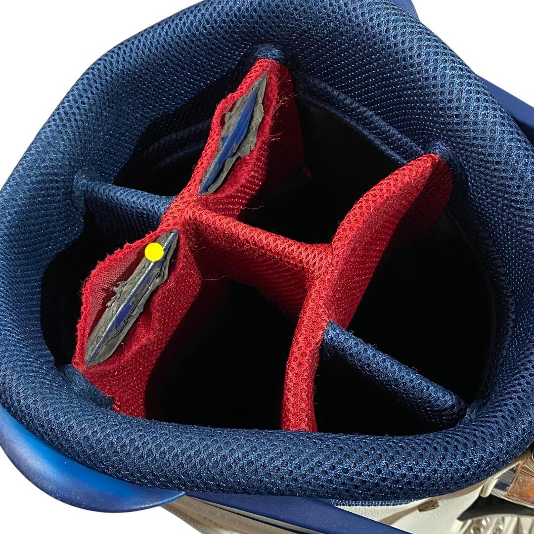 トミー ヒルフィガー フード付き キャディバッグ 9型 6分割 ホワイト