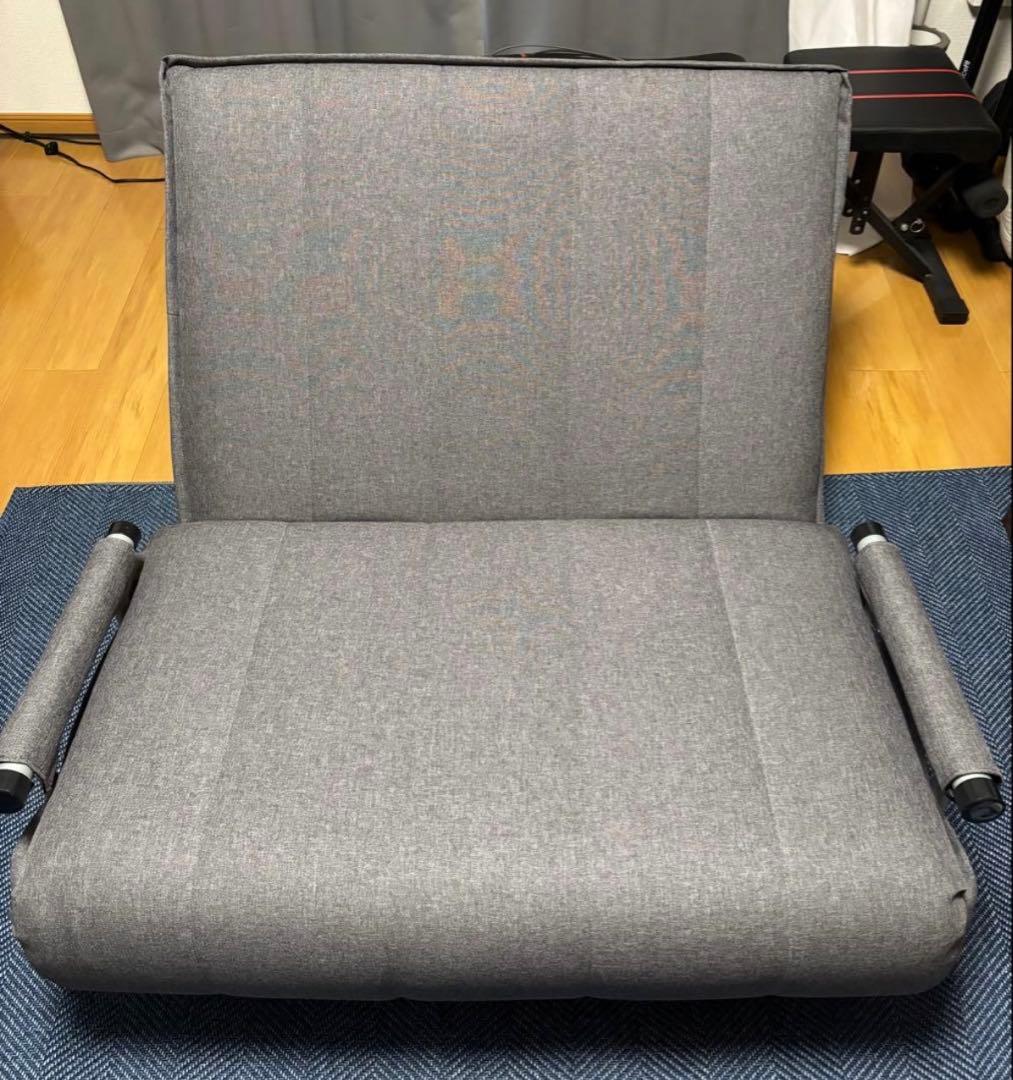 ソファベッド グレークッション付き（引取り限定東淀川区）