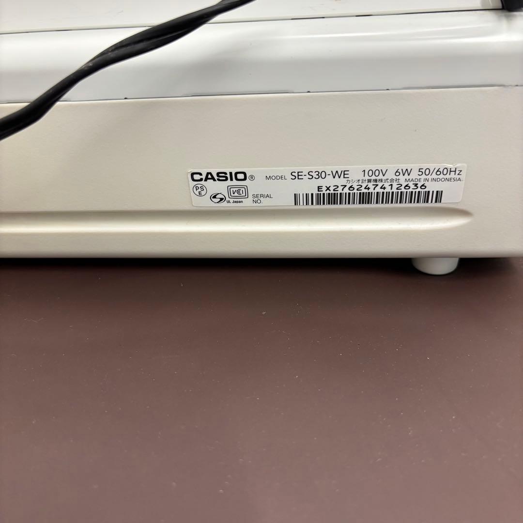 CASIO SE-S30 ホワイト レジスター