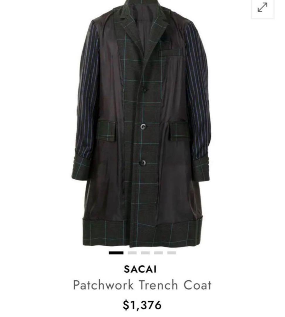 ジャケット・アウター sacai Patchwork Trench Coat 21ss size1