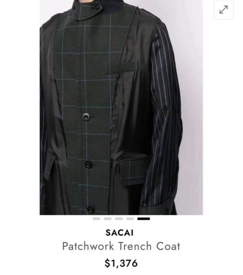 ジャケット・アウター sacai Patchwork Trench Coat 21ss size1