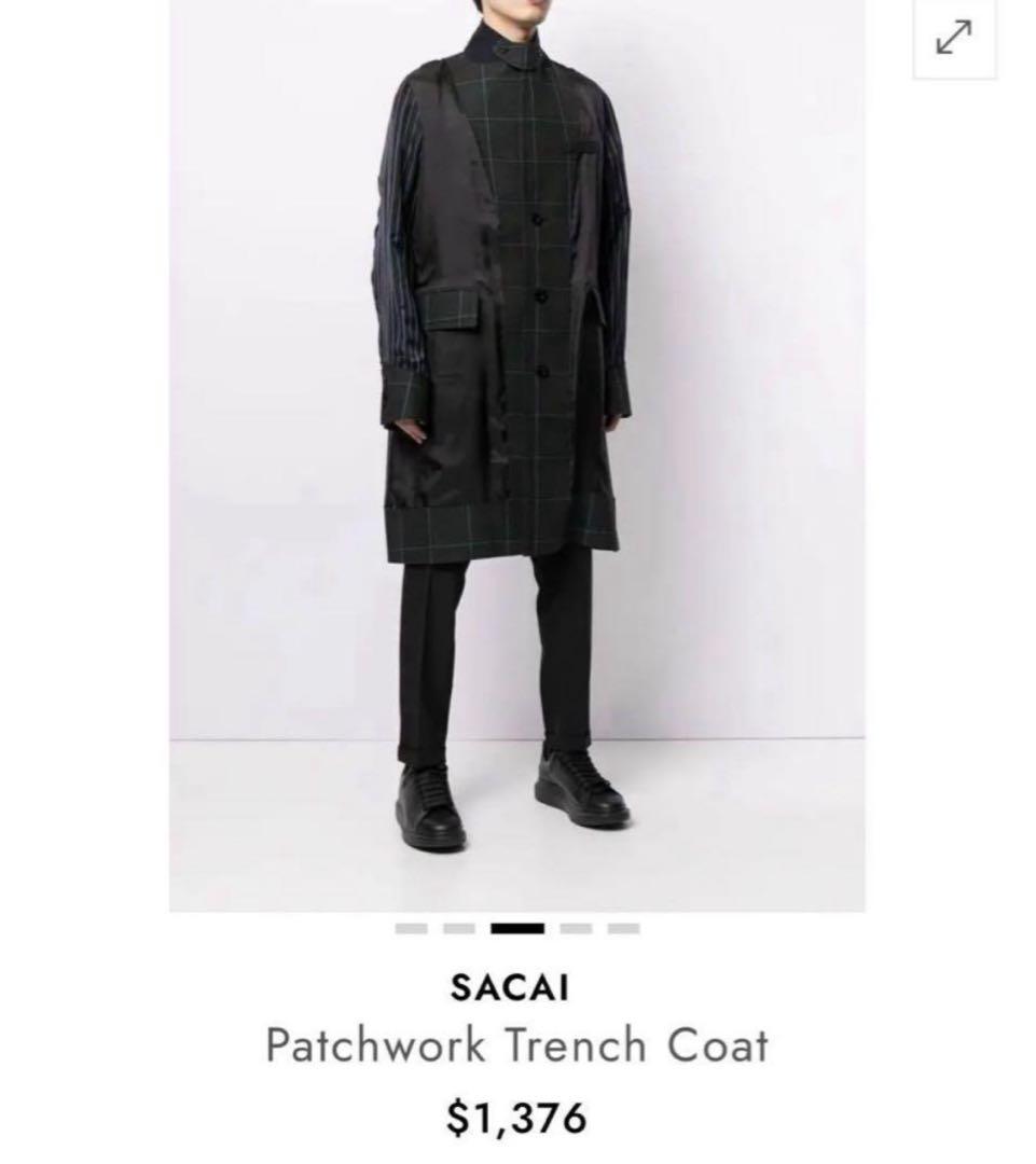 ジャケット・アウター sacai Patchwork Trench Coat 21ss size1