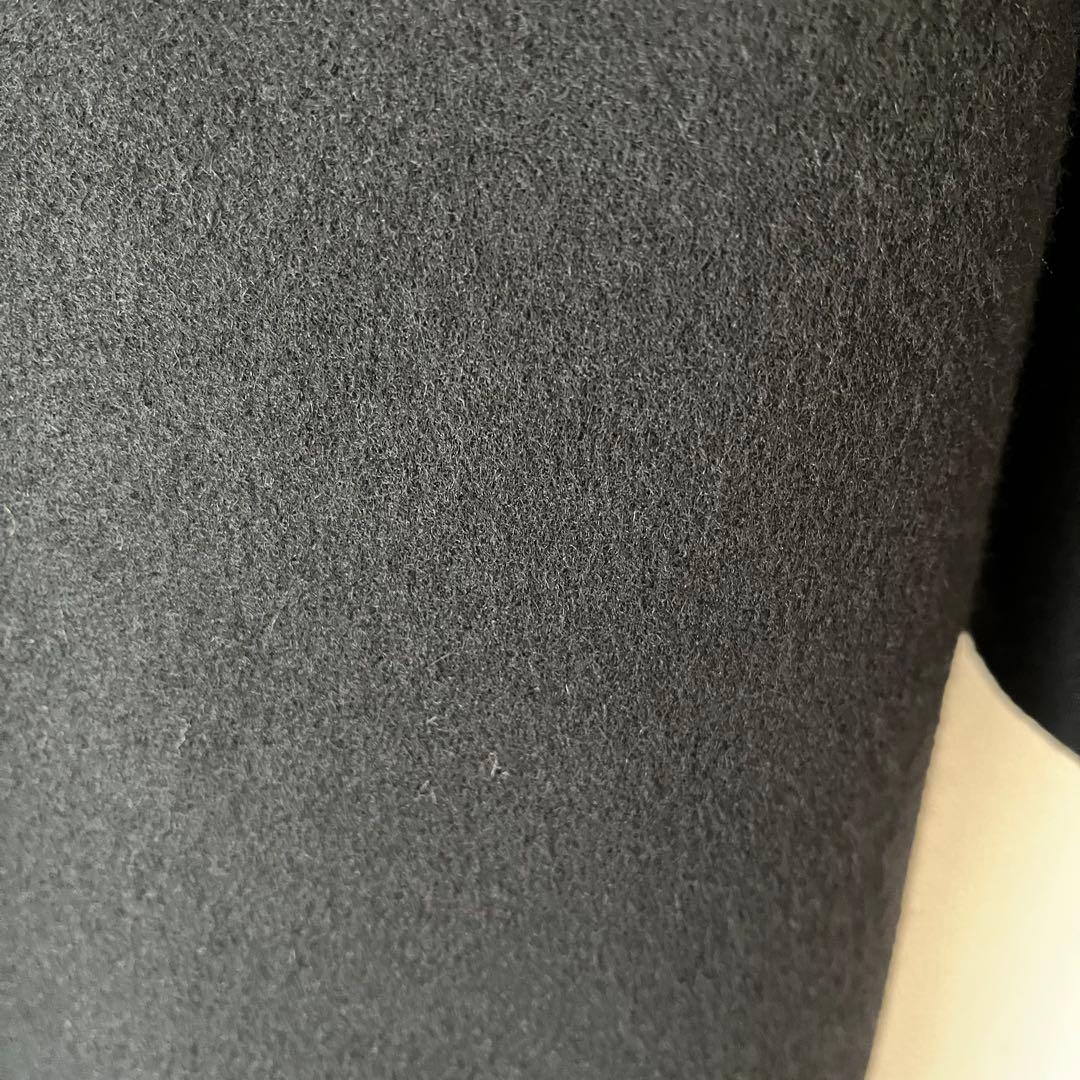 Spick&Span SUPER110Sダブルビーバーコート　黒