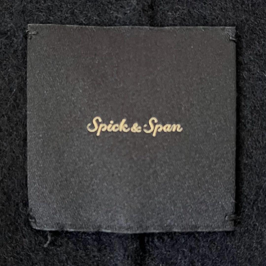 Spick&Span SUPER110Sダブルビーバーコート　黒
