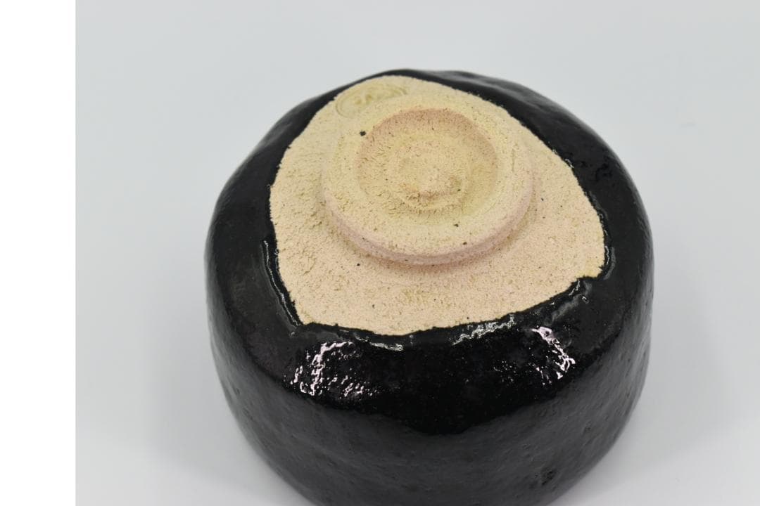 【極美品】和楽 作 黒楽茶碗 共箱・共布・栞付 真作保証 茶道具 抹茶椀 茶碗