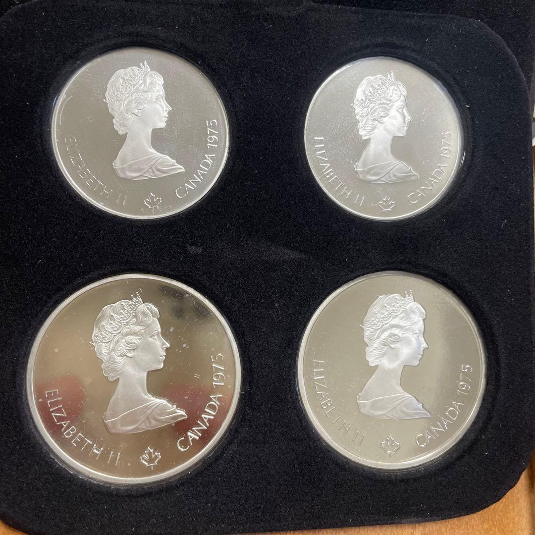 ひろゆき【美品】1976年モントリオール オリンピック記念銀貨4枚セット