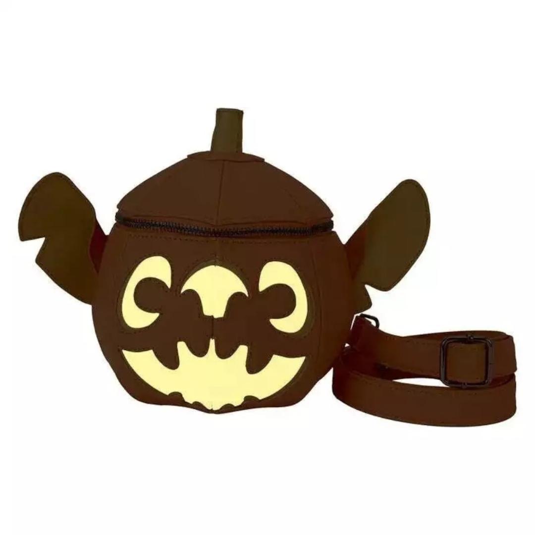 海外ディズニー⭐️ハロウィン スティッチ 光る ラウンジフライ ショルダーバッグ
