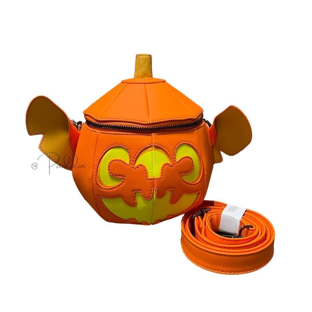 海外ディズニー⭐️ハロウィン スティッチ 光る ラウンジフライ ショルダーバッグ