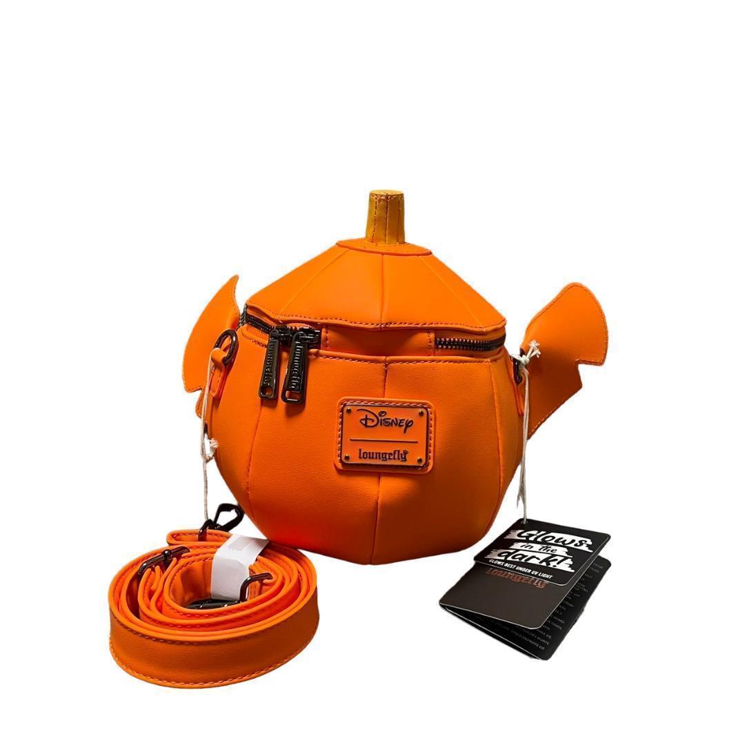 海外ディズニー⭐️ハロウィン スティッチ 光る ラウンジフライ ショルダーバッグ