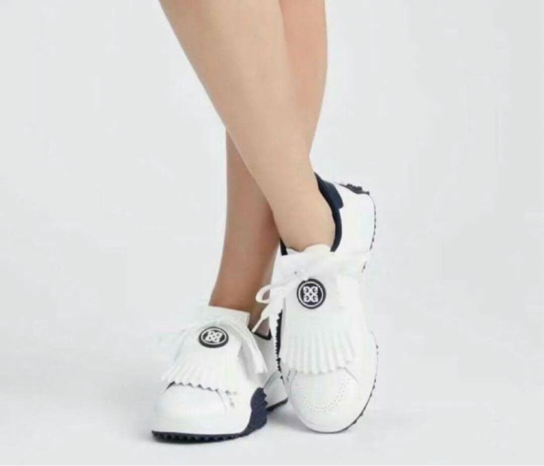 G/FORE レディース ゴルフシューズ 白 タッセル付き スパイクレス 美品⛳