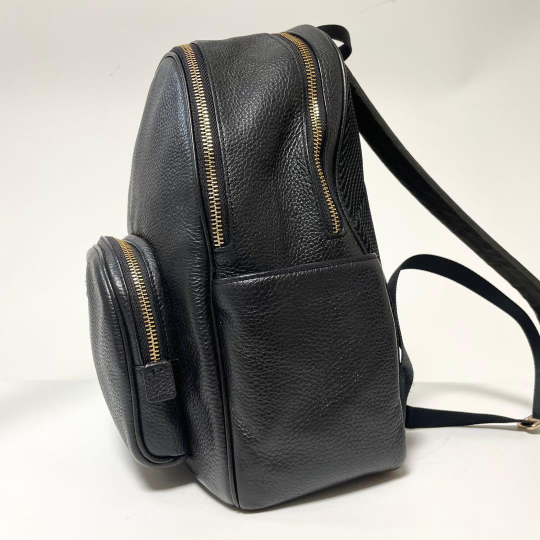 極美品✨️COACH リュック 2層式 A4 PC ペプルドレザー 黒 y2k