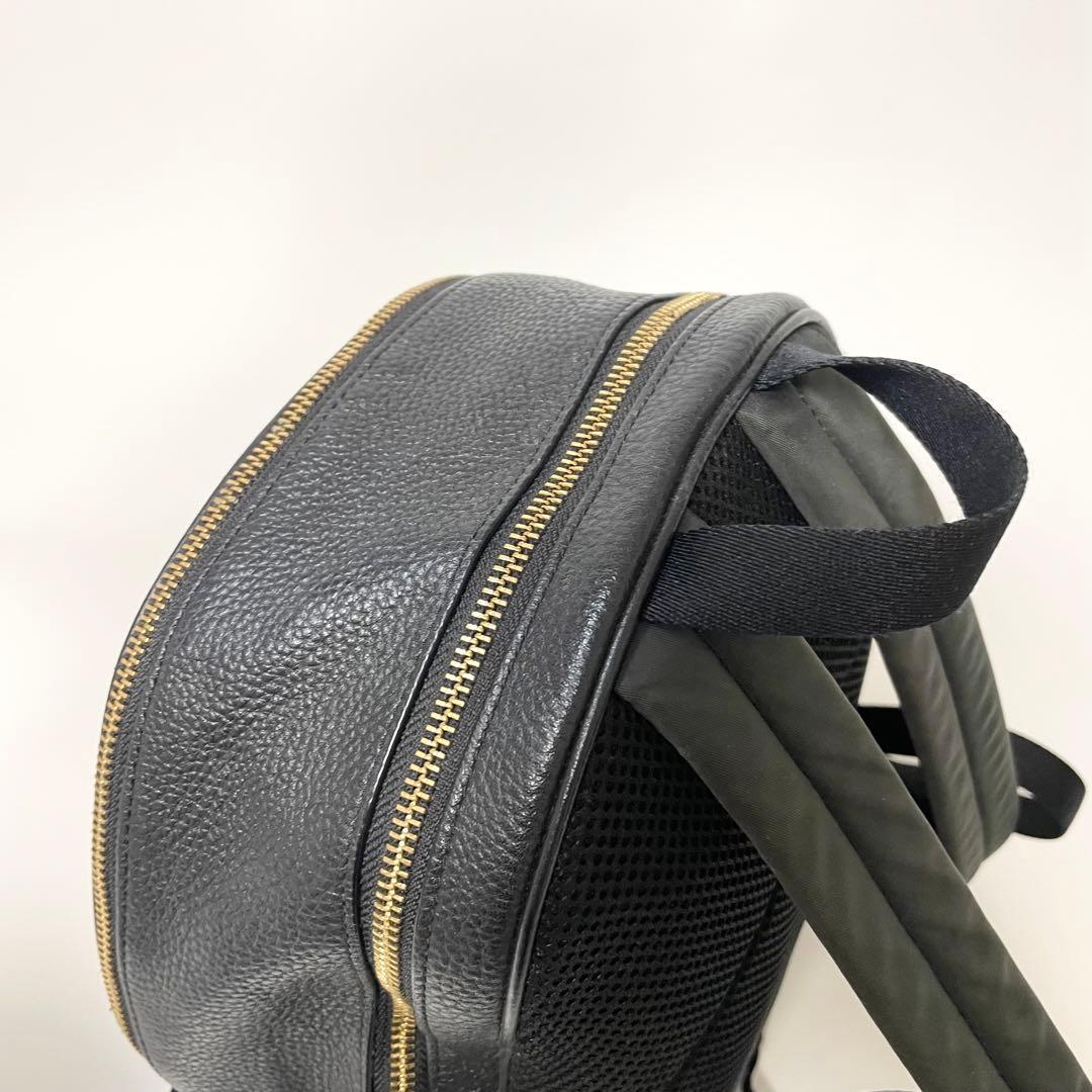 極美品✨️COACH リュック 2層式 A4 PC ペプルドレザー 黒 y2k
