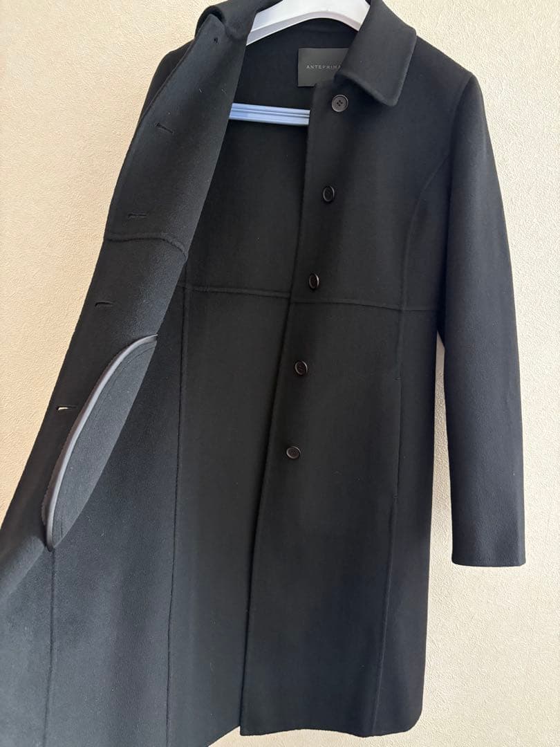 アンテプリマ　ピュア　カシミヤ　コート　ブラック