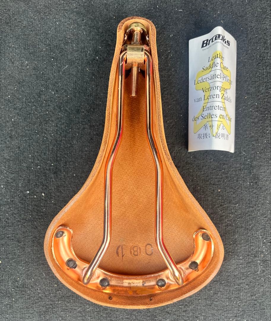 Brooks Pre-Softened レザーサドル　copper レール
