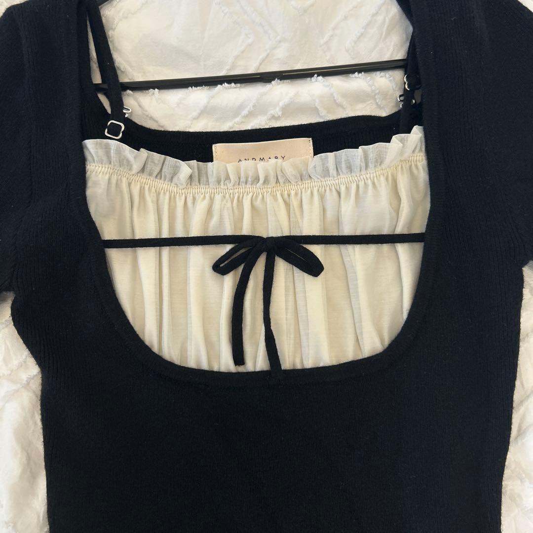 トップス andmary Mew frill tops