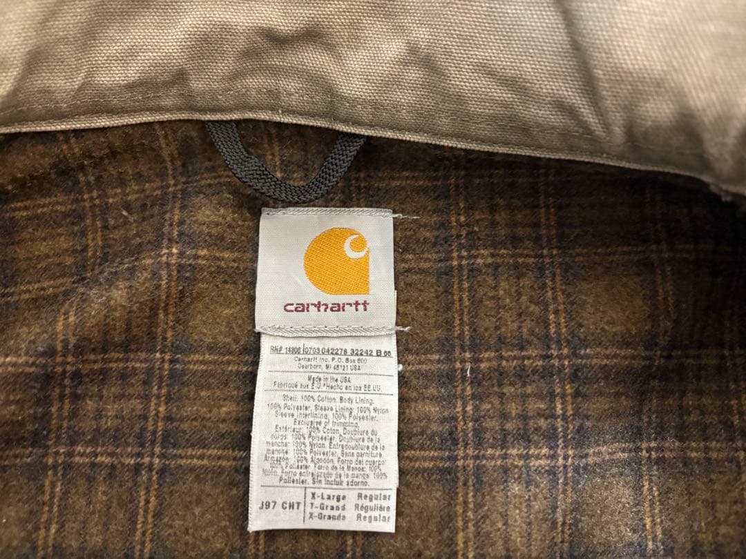 らららUSA製Carhartt J97 CHTデトロイトジャケット 極上