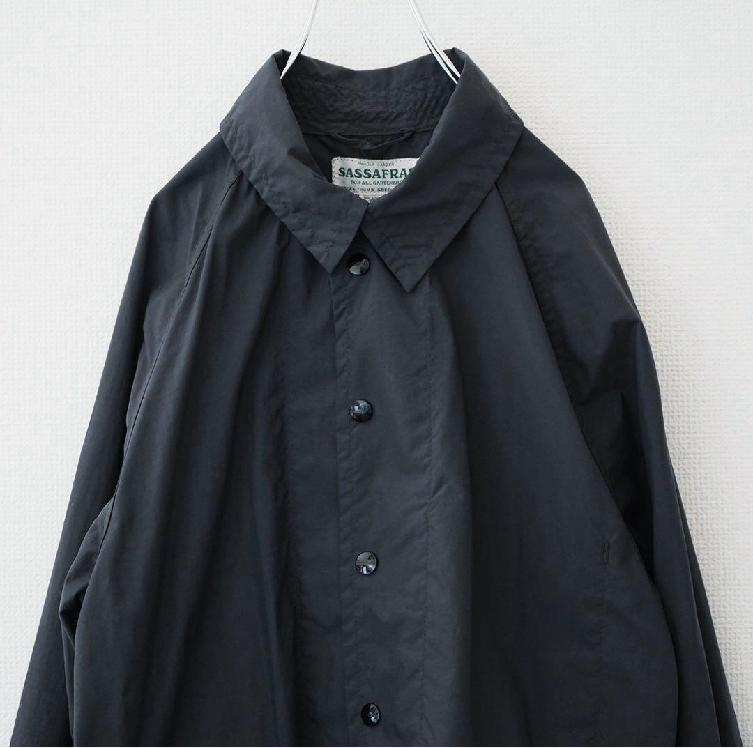 【美品】SASSAFRAS フォールリーフコート　チャコール