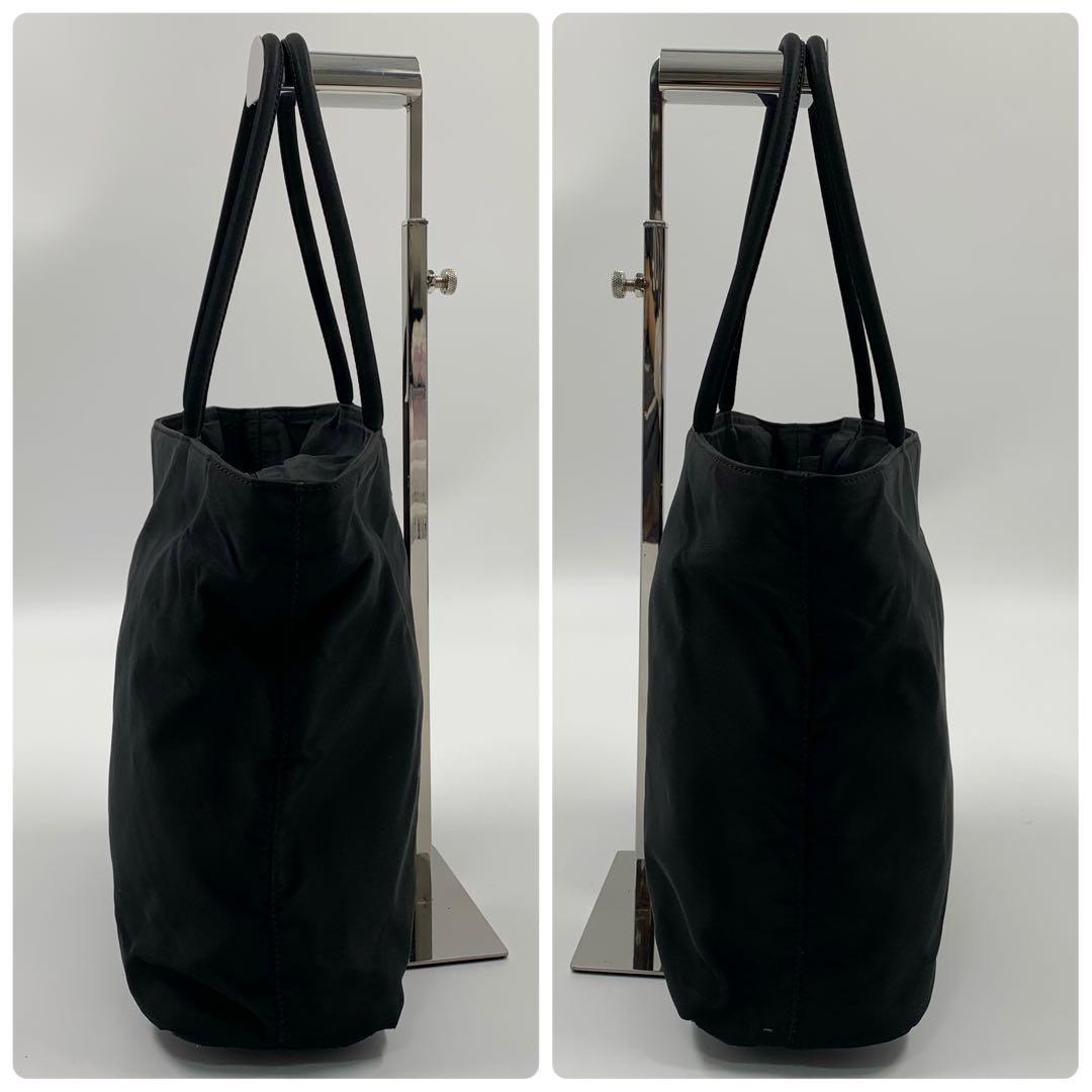 【✨美品✨】プラダ トートバッグ 三角ロゴ ナイロン ブラック