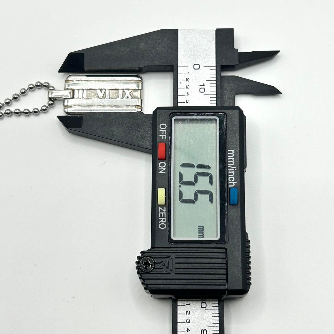 美品　ティファニー　アトラス　プレート　ネックレス　シルバー　社外チェーン