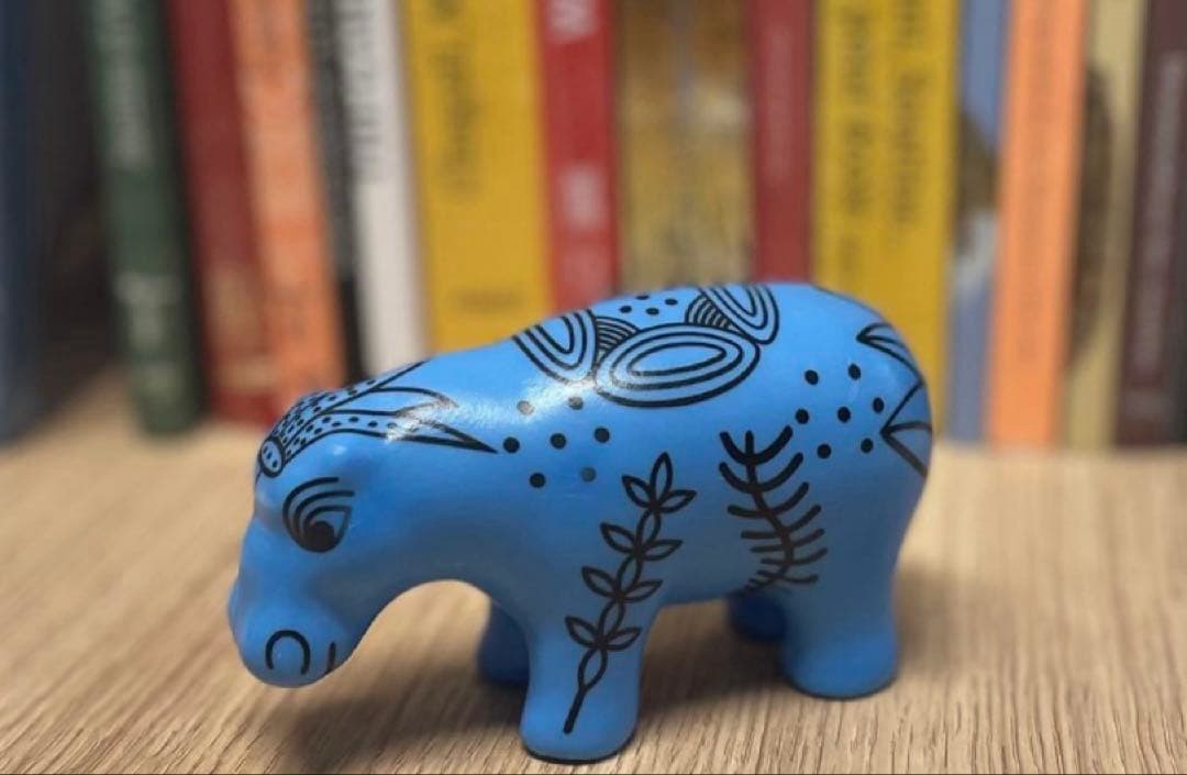 【LOUVRE】ルーブル美術館　青いカバ　エジプト古代埋蔵品　樹脂製