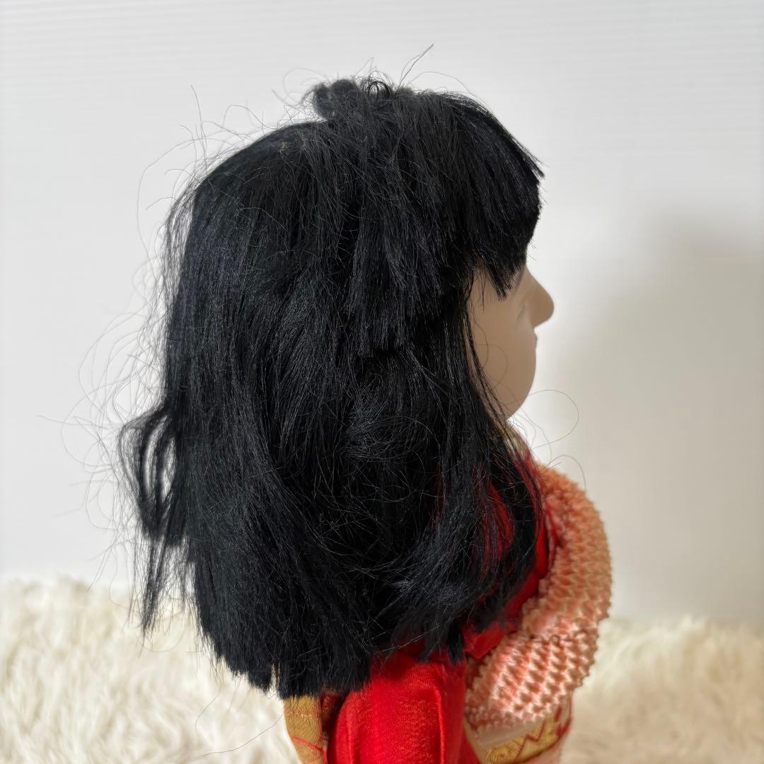 極美品 古い市松人形 45cm 箱入り 元箱