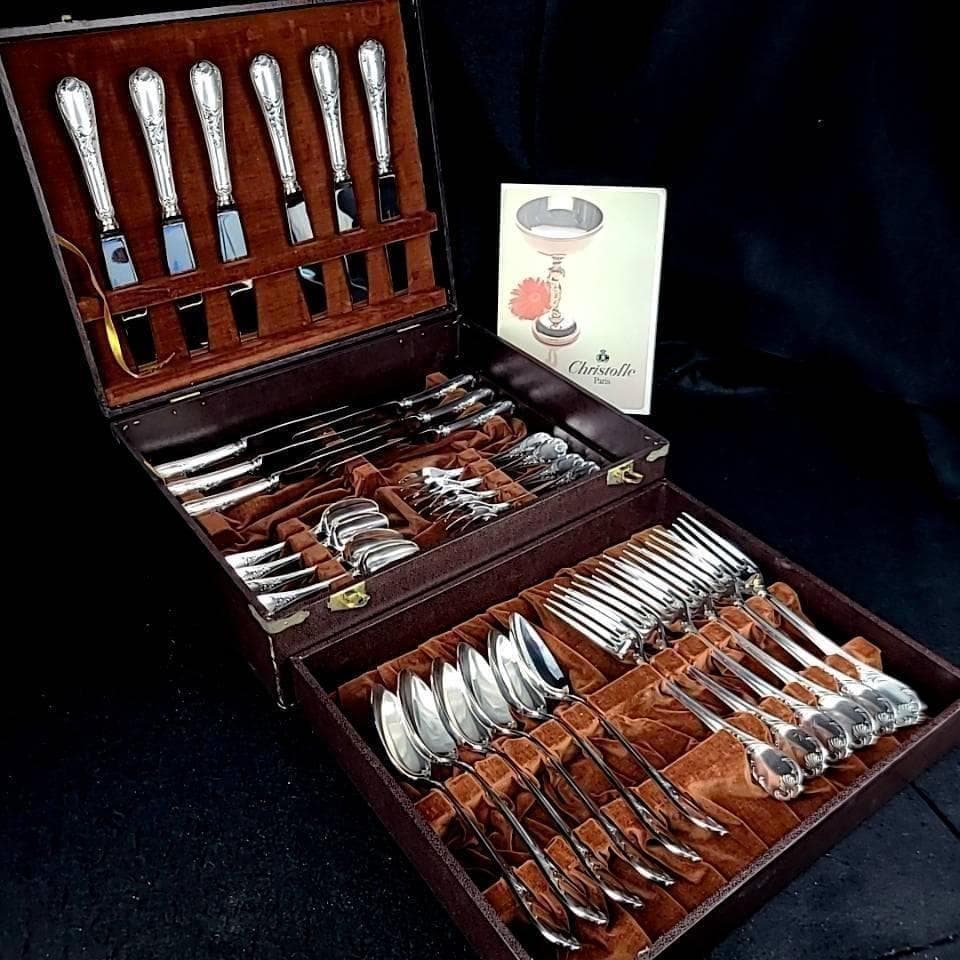 /美品/クリストフル　マルリー　カトラリー　36本　6客　箱つき　セット 2