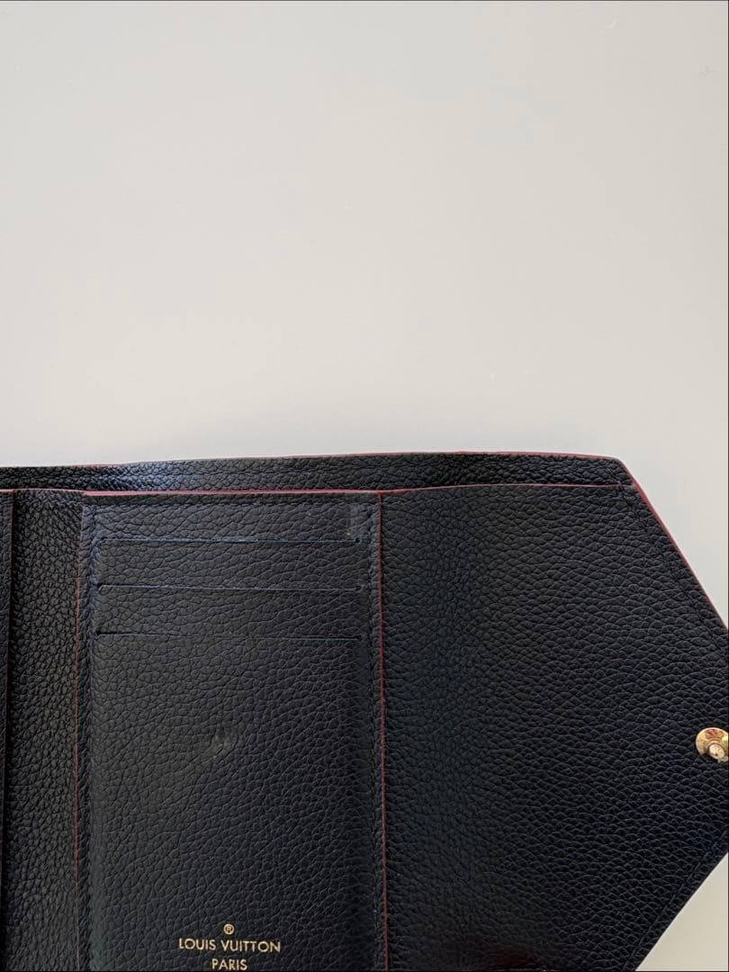 Louis Vuitton ネイビー三つ折り財布