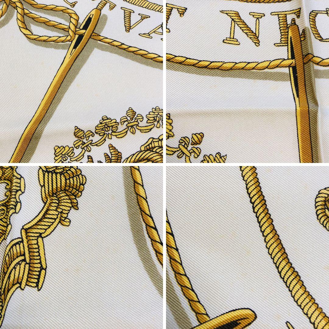 HERMES エルメス スカーフ カレ90 パリの紋章 グリーン系 タグあり