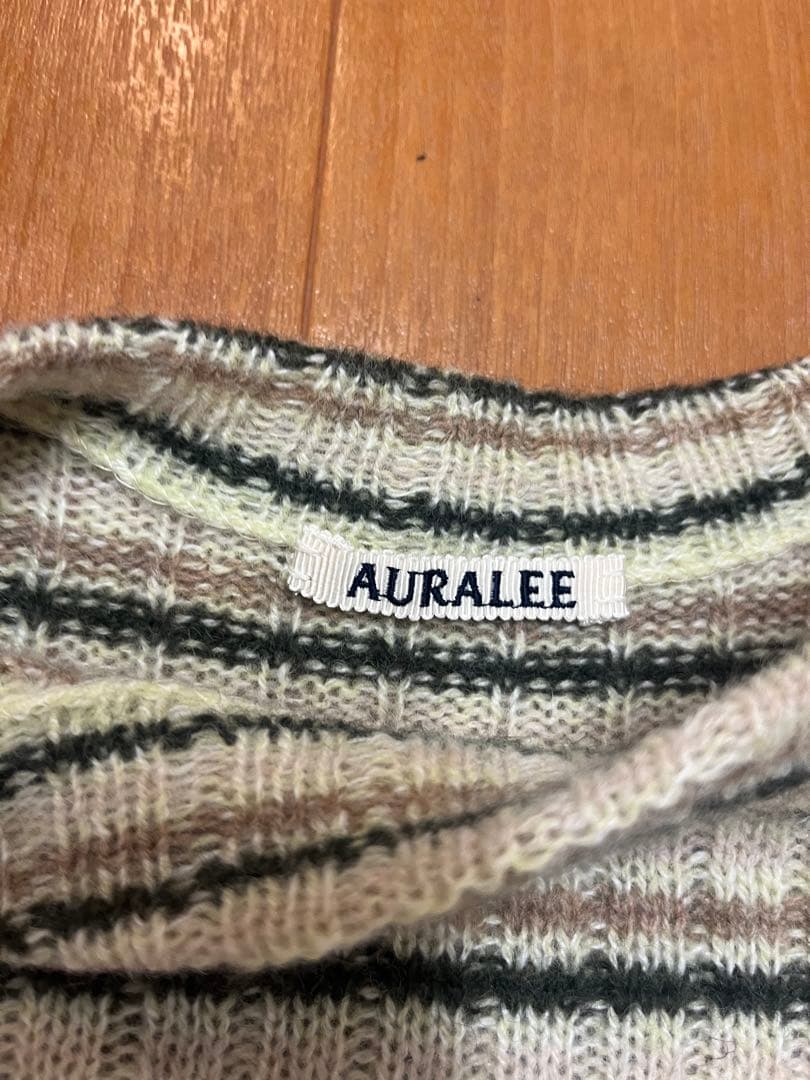 期間限定出品　AURALEE:WOOL CASHMERE RIB KNIT