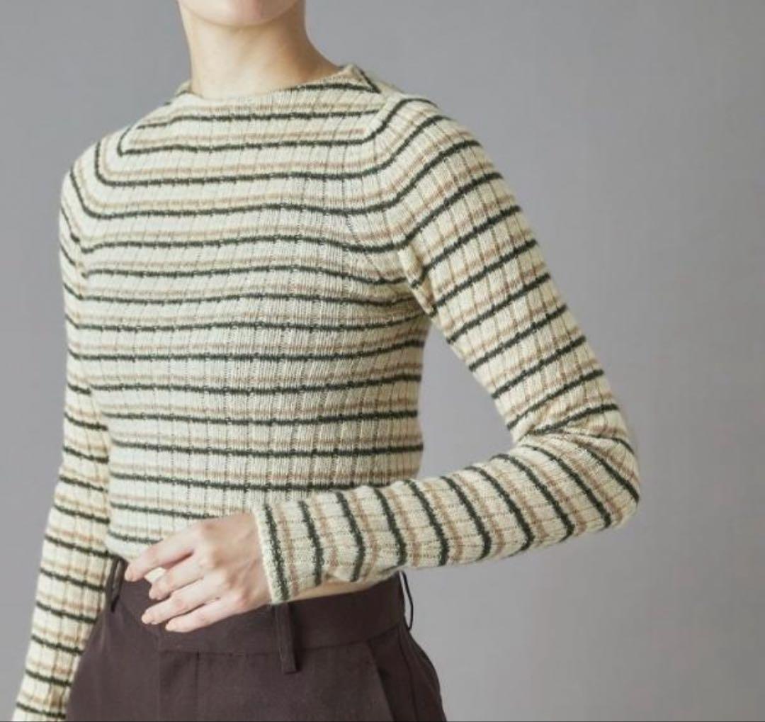 期間限定出品　AURALEE:WOOL CASHMERE RIB KNIT