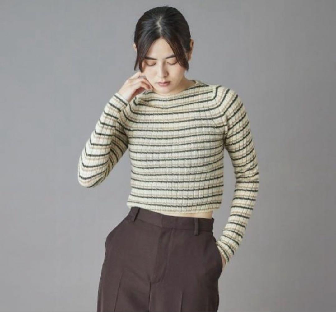 期間限定出品　AURALEE:WOOL CASHMERE RIB KNIT