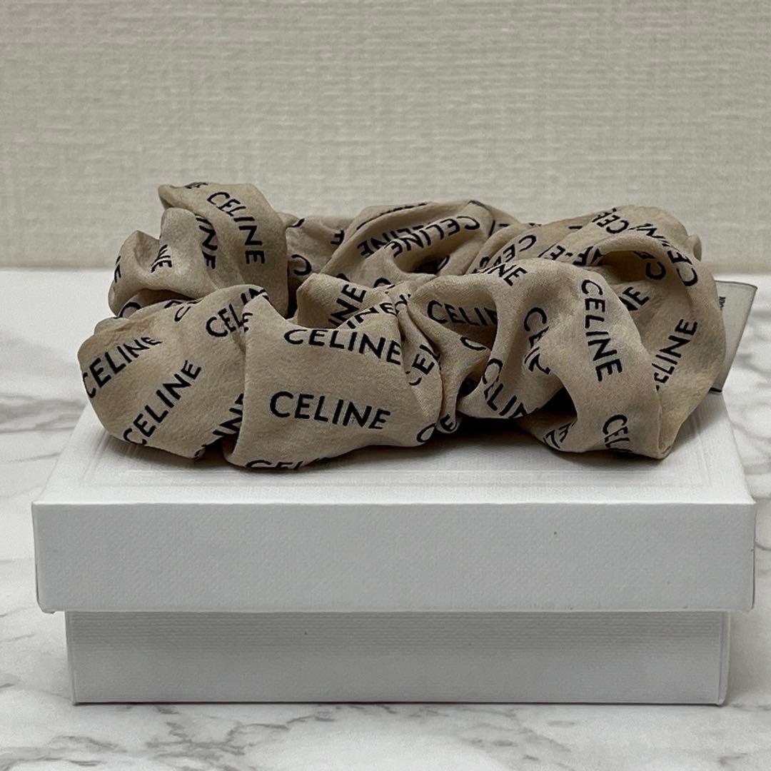 セリーヌ CELINE レイユール シュシュ ベージュ/ ゴールド