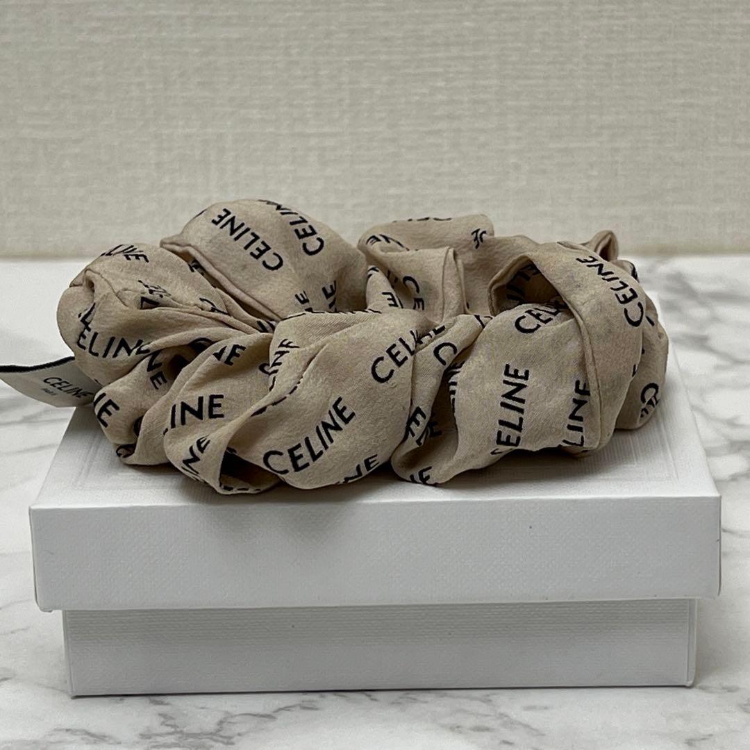 セリーヌ CELINE レイユール シュシュ ベージュ/ ゴールド