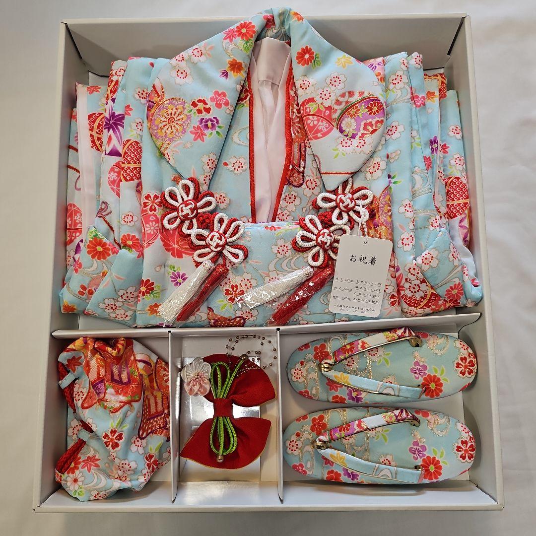 七五三☆三歳お祝着☆新品☆4点セット☆ポリエステル☆被布