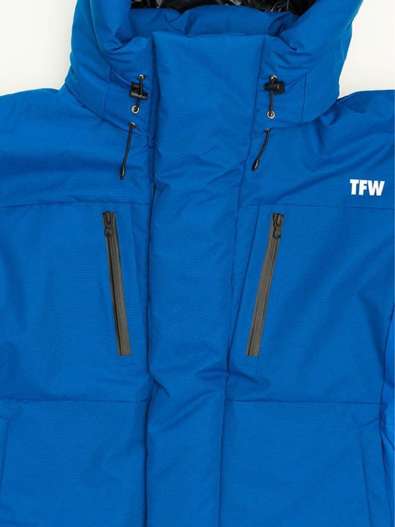 TFW 49フード付き ダウンジャケット 青