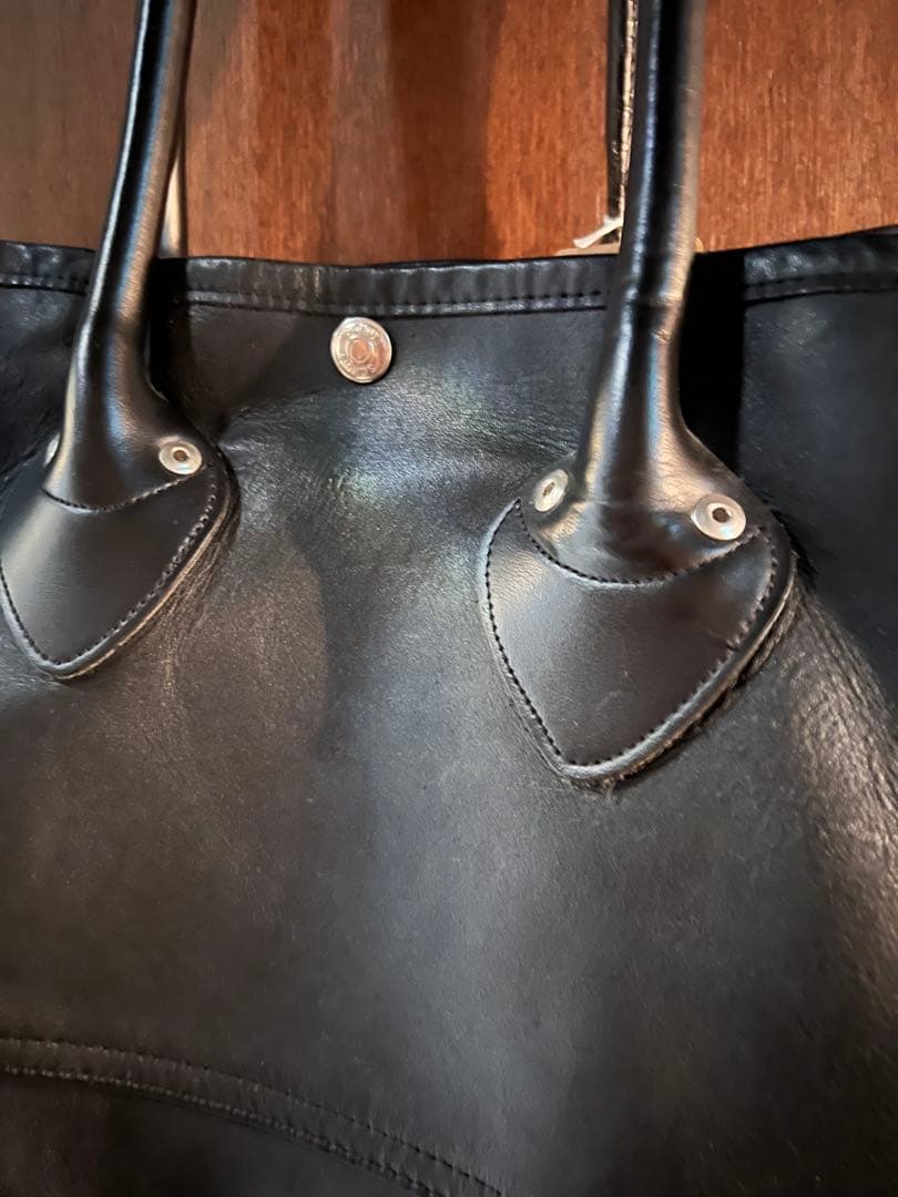 Schott 黒 レザー トートバッグ