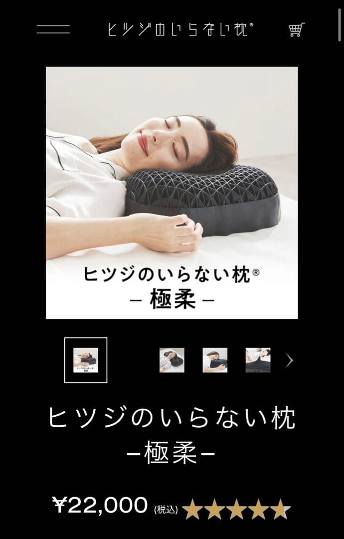 【新品未使用品】ヒツジのいらない枕－極柔ー テンセルカバー付き