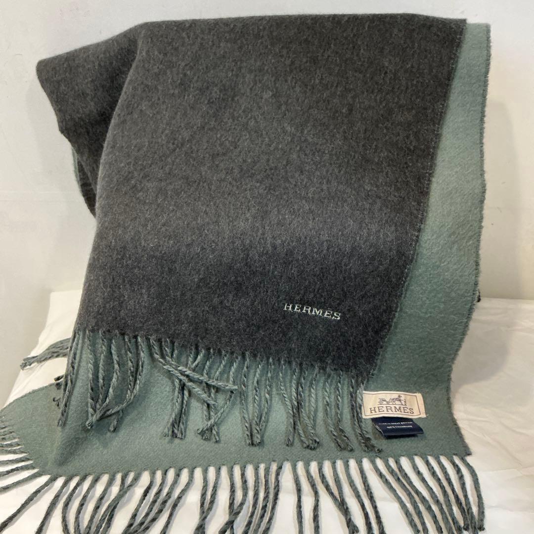 HERMES カシミアマフラー