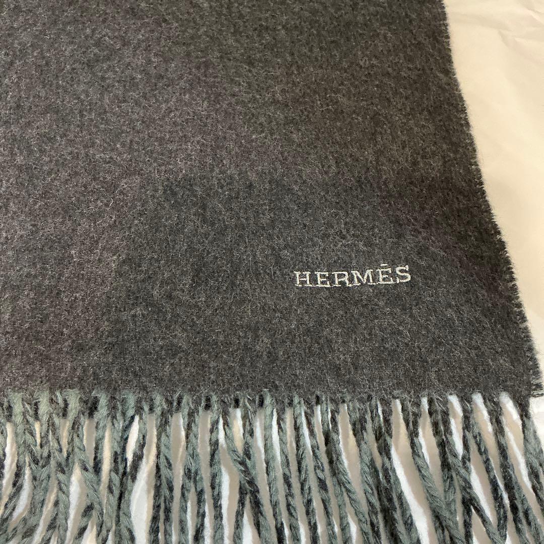 HERMES カシミアマフラー