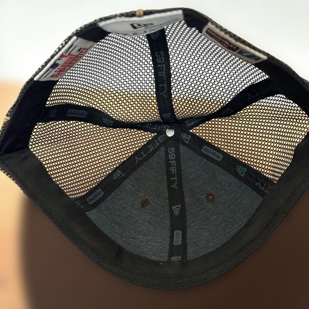 ニューエラ 59fifty ヤンキース usa製ヴィンテージ ブラウン